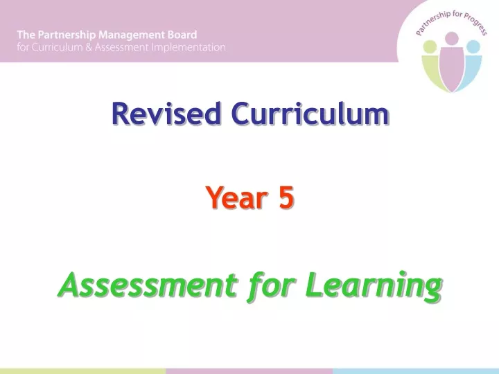revised curriculum year 5 assessment for learning
