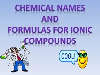 chemical names and formulas for ionic compounds