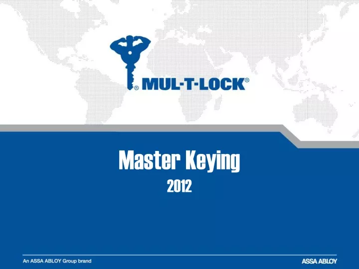 master keying 20 12