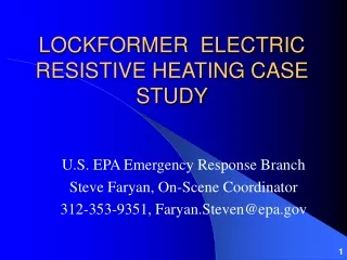 LOCKFORMER  ELECTRIC RESISTIVE HEATING CASE STUDY