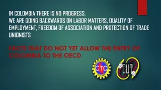 Facts that do not yet allow the entry of Colombia to the OECD