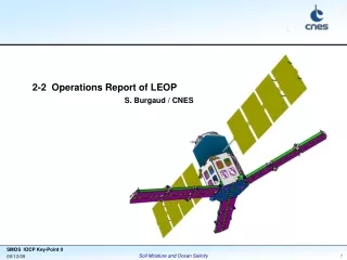 2-2  Operations Report of LEOP S. Burgaud / CNES