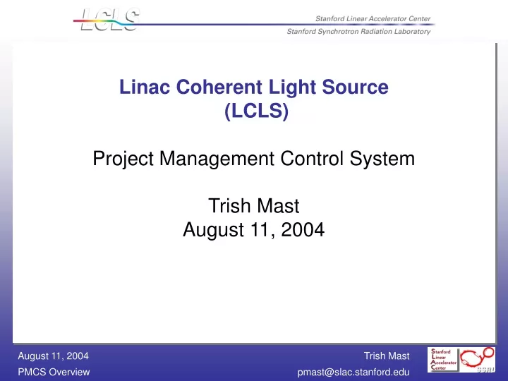 linac coherent light source lcls