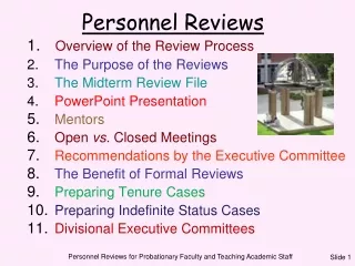 Personnel Reviews