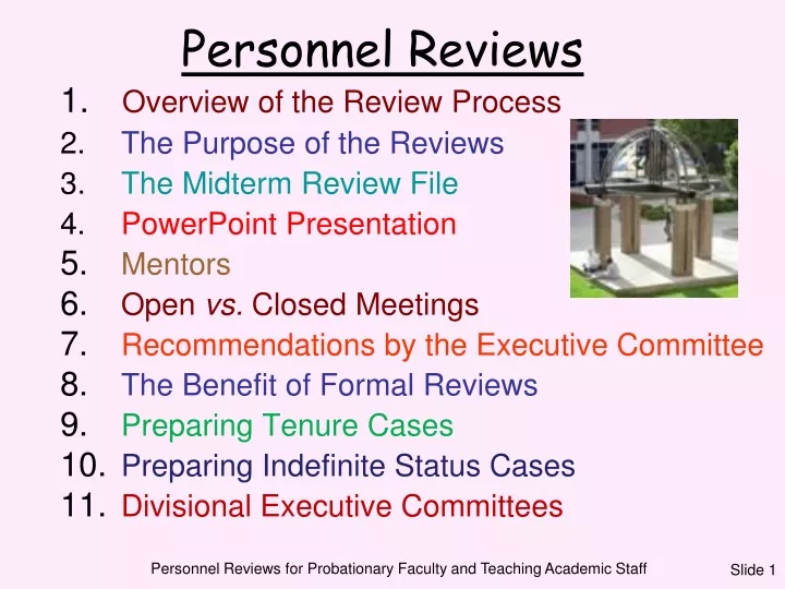 personnel reviews