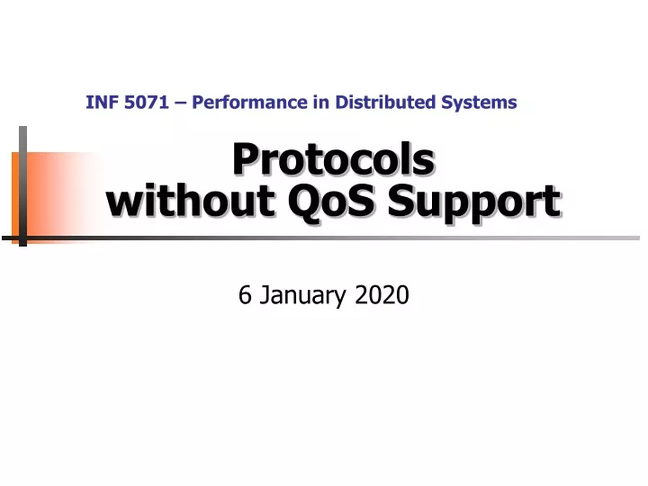 protocols without qos support