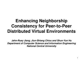 Enhancing Neighborship Consistency for Peer-to-Peer Distributed Virtual Environments