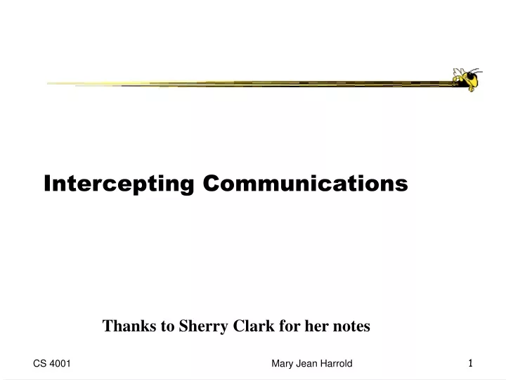 intercepting communications