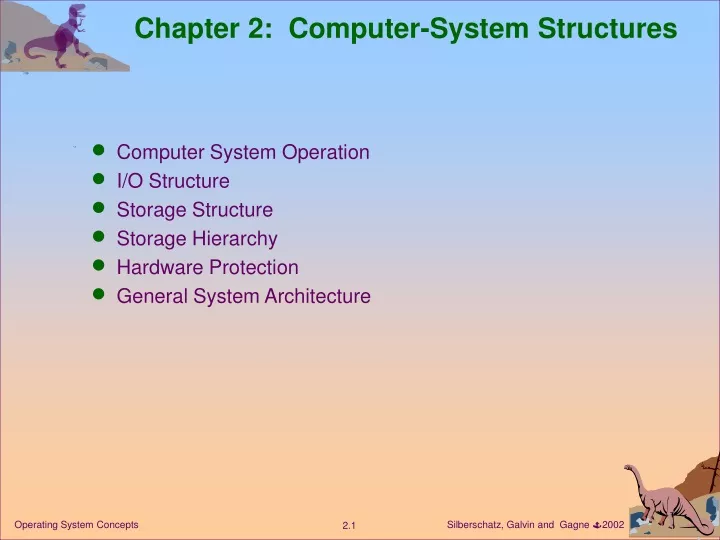 chapter 2 computer system structures