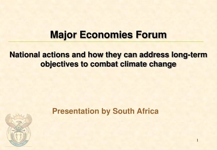 major economies forum national actions