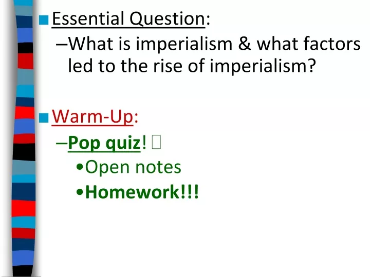 essential question what is imperialism what