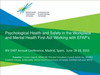 XIV EAEF Annual Conference, Madrid, Spain,  June 18-19, 2015
