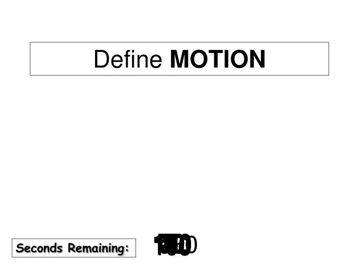 define motion