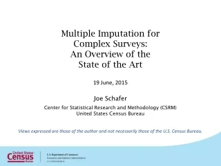 Multiple Imputation for Complex Surveys: An Overview of the State of the Art