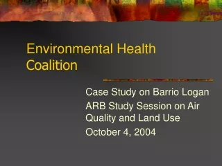 Environmental Health  Coalition