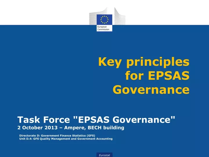 key principles for epsas governance
