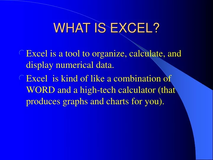 what is excel
