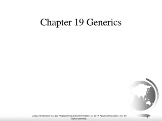 Chapter 19 Generics
