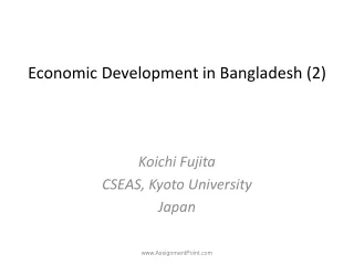 Economic Development in Bangladesh (2)