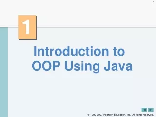Introduction to OOP Using Java