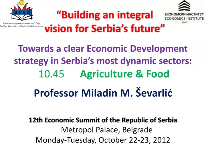 building an integral vision for serbia s future