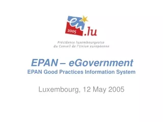 EPAN – eGovernment EPAN Good Practices Information System