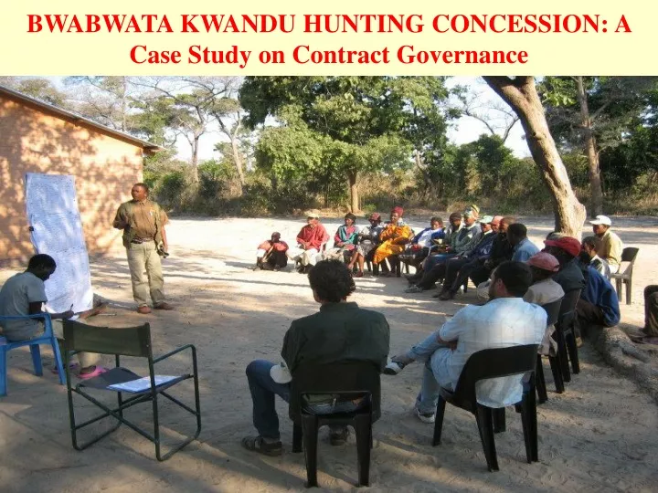 bwabwata kwandu hunting concession a case study on contract governance