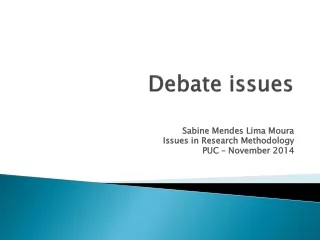 Debate  issues
