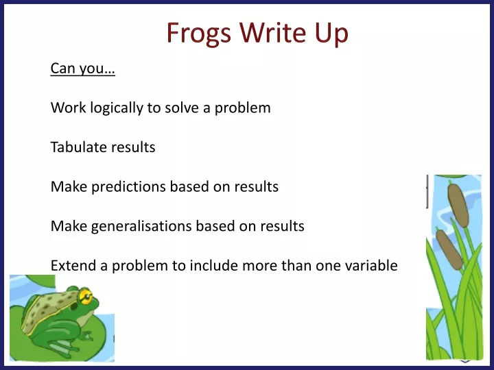frogs write up