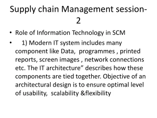 Supply chain Management session-2