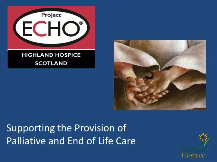 supporting the provision of palliative
