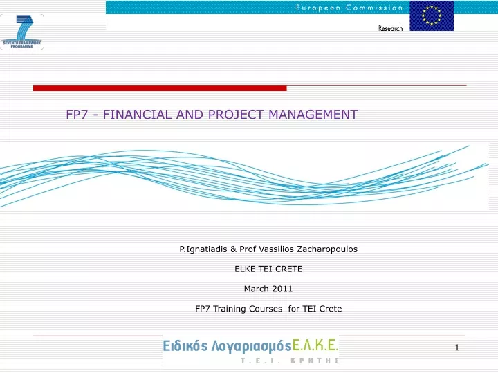 fp7 financial and project management