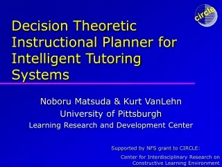 Decision Theoretic Instructional Planner for Intelligent Tutoring Systems