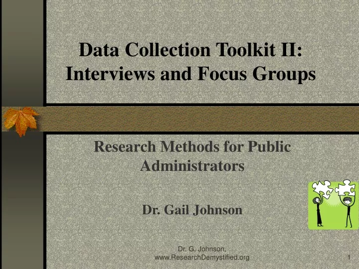 data collection toolkit ii interviews and focus groups
