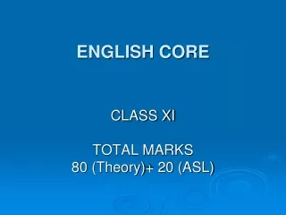 ENGLISH CORE