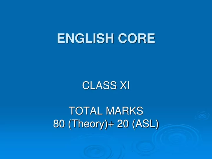 english core