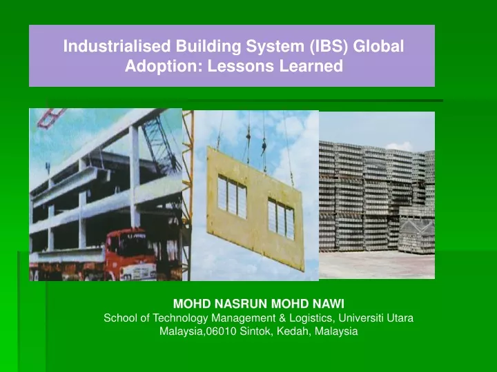 industrialised building system ibs global