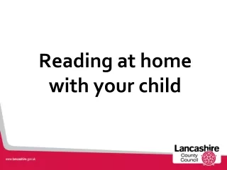 Reading at home with your child