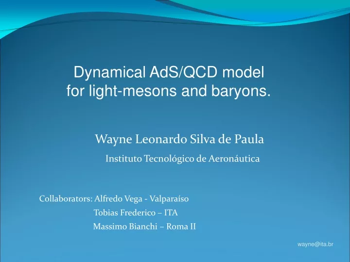 dynamical ads qcd model for light mesons