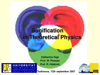 Sonification  in Theoretical Physics