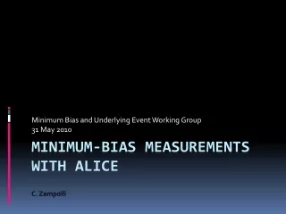 Minimum-bias measurements with  alice