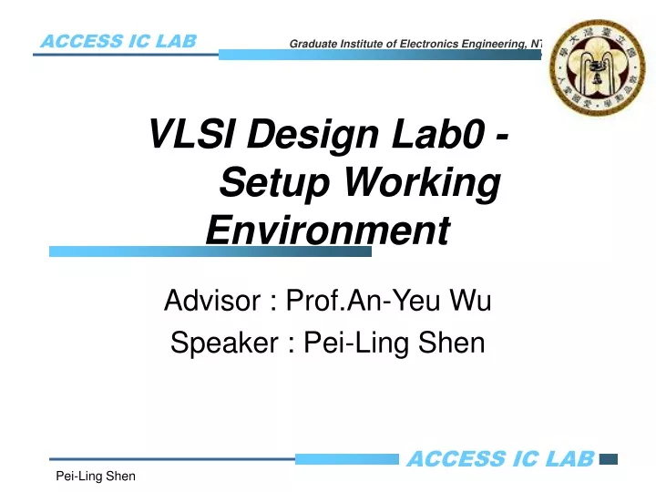 vlsi design lab0 setup working environment