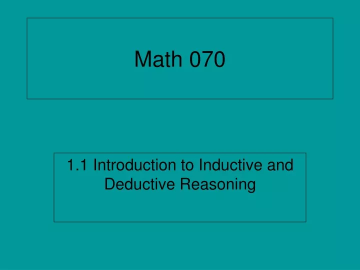 math 070