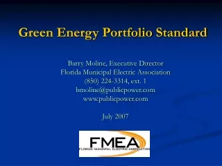 Green Energy Portfolio Standard