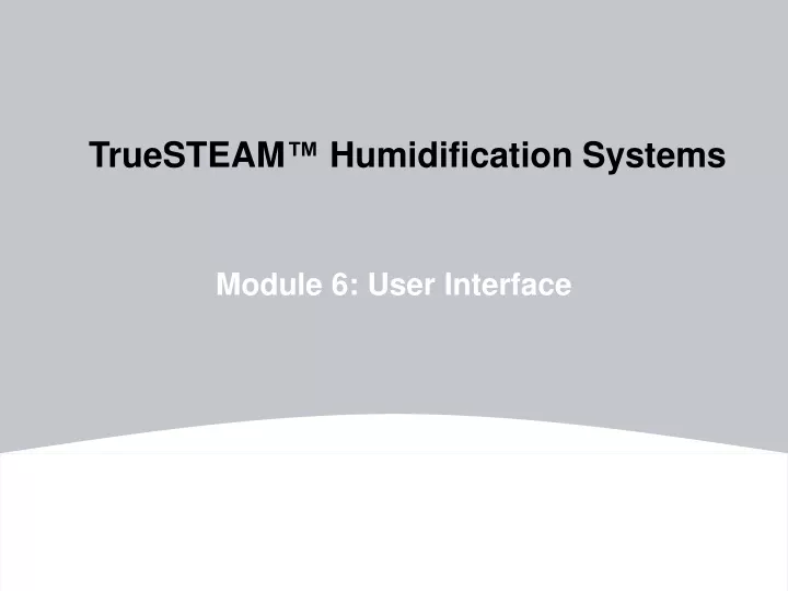 truesteam humidification systems