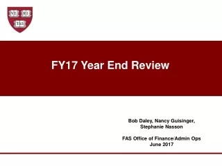 FY17 Year End Review