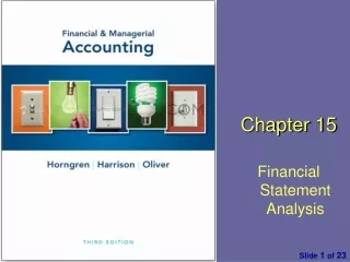 Chapter  1 5 Financial Statement Analysis