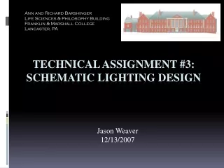Technical Assignment #3: Schematic Lighting Design