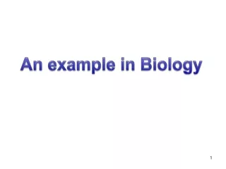 An example in Biology