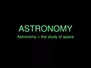 ASTRONOMY